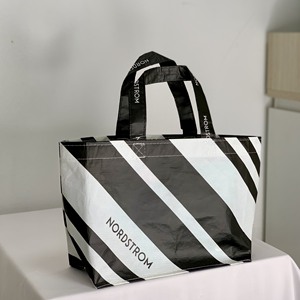 Bolsa de Mano Personalizada, Reutilizable, Ecológica, Multifuncional, Gruesa e Impermeable, con Diseño de Puntos, para Estudiantes, Viajes Escolares, Uso Diario - Product Image 1