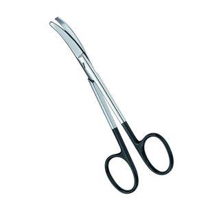 กรรไกรตัดแบบแมนนวล พรีเมียม FOMON Super Cut สแตนเลสสตีล ปลายโค้งมน ขนาด 4.5 นิ้ว อุปกรณ์ผ่าตัด ได้รับการรับรองมาตรฐาน CE ISO 13485 - Product Image 3