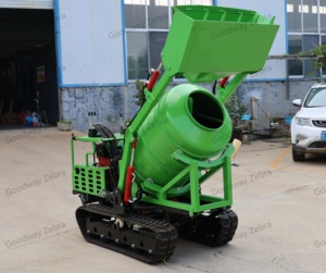 Minidumper de orugas <span class=keywords><strong>Goodway</strong></span> Zebra 350L-800L con motor diésel EU5/EPA4, mezclador de hormigón, motor de 10HP y bomba de descarga hidráulica de alta potencia - Product Image 1