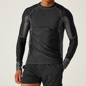 Camiseta de Compresión Personalizada de Manga Larga con Elastano, Protección UV UPF, Unisex, para Natación y Surf, de Secado Rápido y Transpirable - Product Image 1