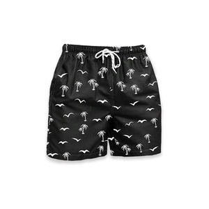 <b>Men's</b> Beach Shorts Animal Print Heat-Transfer Printed Quick Dry Swim <b>Trunks</b> Drawstring Waist Knitted 160g Polyester Board Shorts - Product Image 2