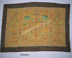 Dupion Silk <b>Table</b> Cover Handcrafted Luxury Indian <b>Table</b> Linen for Dining <b>Table</b> Coffee Living Room - Product Image 3
