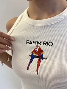 เสื้อกล้ามผ้าฝ้ายสีขาวปักลายตัวอักษรแบบมือสไตล์บราซิล  แบบไม่มีแขน  ทรง Racerback  สำหรับผู้หญิง  เสื้อกั๊กฤดูร้อน  ธีมบราซิล  เสื้อผ้าลำลอง - Product Image 6