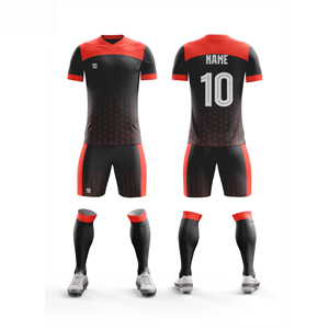 Uniforme de Fútbol Unisex Personalizado con Logotipo Impreso, Transpirable, de Secado Rápido, 100% Poliéster, Manga Corta con Posiciones de Logotipo Personalizables - Product Image 4