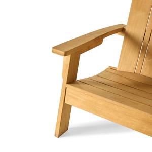 Chaise Adirondack d'extérieur moderne en teck massif – Chaise longue de jardin en bois pour mobilier de patio et de resort - Product Image 5