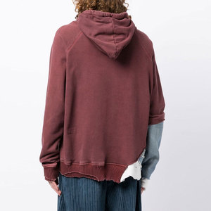 Sweat-shirts pour hommes de haute qualité avec logo personnalisé, 100% coton, épais, teinture unie, hiver, grandes tailles, respirant, écologique - Product Image 4