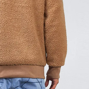 Sudadera con capucha de forro polar sherpa de alta calidad para hombre, con estampado personalizado, de invierno, extragrande, en venta. - Product Image 4