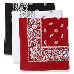 Bandana personnalisée en coton 100% imprimée par sublimation, motif paisley, vente en gros, foulard pour homme et femme - Product Image 1