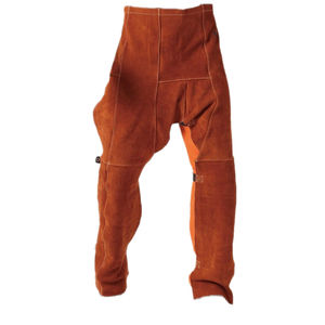 Vêtements de sécurité en cuir de vachette de haute qualité, personnalisables, combinaison industrielle pour la soudure, pantalon de protection avec logo - Product Image 2
