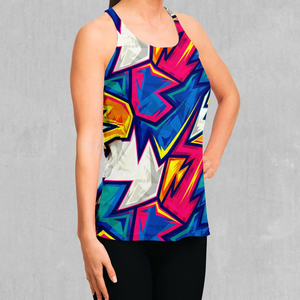 Camiseta sin mangas de verano para mujer, informal, ajustada, de punto acanalado, 100% poliéster, sublimable. - Product Image 3