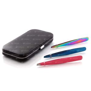 แหนบถอนขนคิ้วสแตนเลสพร้อมปลายเอียงเครื่องมือกำจัดขนบนใบหน้า - Product Image 5