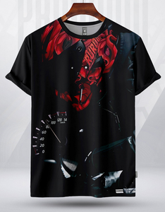 Camiseta de Hombre al por Mayor, OEM, con Logotipo Personalizado, 100% Algodón, 180 GSM, Hombros Caídos, Corte Regular, Estampado Gráfico Completo, Transpirable - Product Image 5