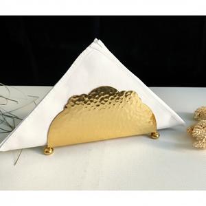 Porte-serviettes en métal doré de style moderne pour la décoration de table à manger, distributeur de mouchoirs autoportant moderne pour l'hôtellerie, en promotion - Product Image 4