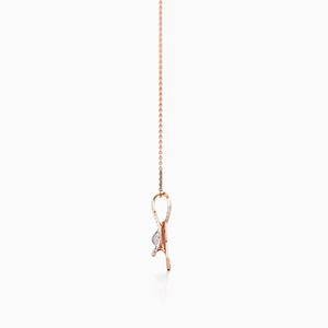 จี้เพชรทรงอินฟินิตี้หรูหราสำหรับผู้หญิง ชุบโรเดียมในทอง 10K/14K/18K และเงิน 925/935 เหมาะสำหรับเป็นของขวัญงานแต่งงานหรืองานเลี้ยง - Product Image 4