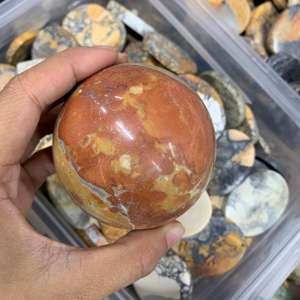 Sphère de jaspe Maligano naturel, pierre polie, pour la décoration de la maison et la collection de cristaux, 3 à 5 cm, disponible jusqu'à 10 cm - Product Image 6