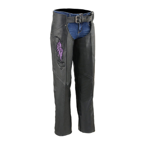 Best Design Customized Logo Printing Leather Made <b>Half</b> <b>Chaps</b> / Hot Sale New Style High Quality <b>Half</b> <b>Chaps</b> for Riding Wear - Product Image 1