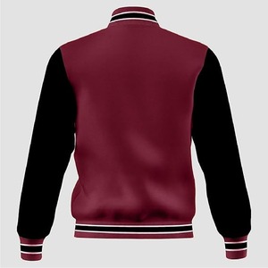 Veste universitaire pour homme en cuir de haute qualité avec manches et patchs personnalisés, broderie chenille - Product Image 2