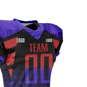 Maillot de football américain pour homme, séchage rapide, pour entraînement sportif, couleur personnalisée - Product Image 2