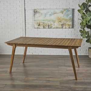 Tavolo da Pranzo in Legno Massello 175 cm per Esterni - Product Image 4