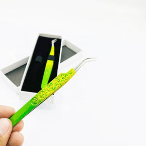 Pinces à cils pour kits de techniciennes en extensions de cils, pinces de beauté en acier inoxydable, outils pour extensions de cils, pinces à cils pour salons de beauté - Product Image 2