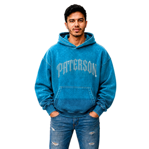 Sweat-shirts personnalisés pour hommes, marque privée, coton molletonné, streetwear, fabricant de vêtements en gros pour les marques américaines, britanniques et européennes - Product Image 5