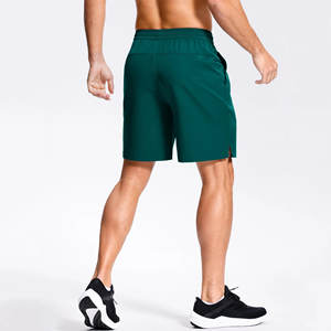 Shorts pour hommes sur mesure en toile, séchage rapide, respirants, anti-plis, écologiques, taille mi-haute avec cordon de serrage, pour le basketball et le tennis - Product Image 2