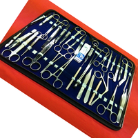 Kit de 98 Piezas de Instrumentos Dentales Veterinarios para Microcirugía Menor, Herramientas Quirúrgicas de Precisión de Acero Inoxidable, Reutilizables para Entrenamiento