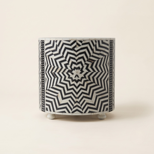Fancy Bone Inlay <b>Bed</b> Side <b>Table</b> Designer Stool & Side <b>Table</b> End & Bedroom <b>Table</b> <b>for</b> Living Room Indoor/ Outdoor Decor Furniture - Product Image 1