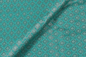 Tissu en brocart poly floral, matière douce et lisse pour robe de mode, vêtements ethniques et décoration intérieure - Product Image 4