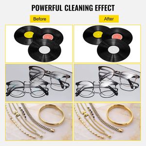 Pulitore a Ultrasuoni per Vinile da 6L |   Macchina per Pulizia da 12 Pollici |   Capacità di 8 Registrazioni |   180W |   Uso Domestico" - Product Image 2