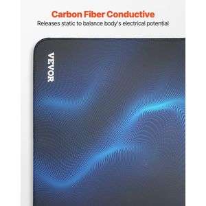 Tappetino Antiscivolo in Pelle PU 24 x 16 Pollici con Cavo di Messa a Terra da 15 Piedi, Confezione Doppia - Potenzia l'Effetto di Messa a Terra per la Biancheria da Letto - Product Image 3