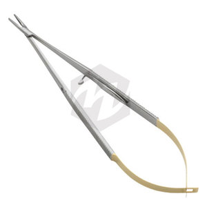 Portaagujas Castroviejo de 18 cm, Punta Recta Dentada, Instrumentos Médicos Quirúrgicos, Oftalmología, Odontología, Microcirugía - Product Image 2