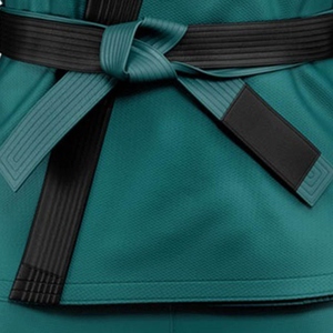 Kimono de BJJ pour homme, couleur turquoise, coupe régulière, 100% polyester, séchage rapide, vêtements d'arts martiaux, taille adulte - Product Image 3