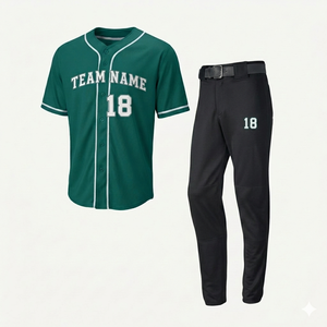 Conjunto de Uniforme de Béisbol Personalizado al por Mayor |   Tela Ligera y Transpirable |   Ropa Deportiva para Equipos de Softbol Sublimada OEM - Product Image 1