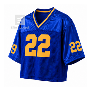 Camiseta personalizada de la hermandad Sigma Gamma Rho con cuello en V, color sólido, manga corta, azul y dorado, estilo casual para mujer, de malla de poliéster. - Product Image 1