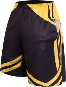Shorts de basket-ball unisexes respirants, grande taille, été, maille de haute qualité, 100% polyester, logo personnalisé, uniforme de basket-ball - Product Image 1
