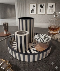 Ensemble brûleur d'encens aromatique Bakhoor avec plateau et vase en cristal Mubkhar, bouchon hermétique, pour cadeaux de Ramadan et de l'Aïd - Product Image 2