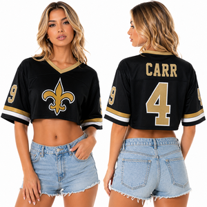 Camiseta de Fútbol Corta Personalizada para Mujer, con Logotipo Animal Bordado, Nombre y Número del Jugador en la Espalda, Manga Corta, Malla Transpirable, Servicio de Fábrica - Product Image 1