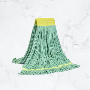 Mopa Verde de Grado Industrial de Alta Calidad KSR con Mango, Secado Rápido, Cabezal de 5 Pulgadas de Ancho, Duradera con Base de Doble Banda - Product Image 2