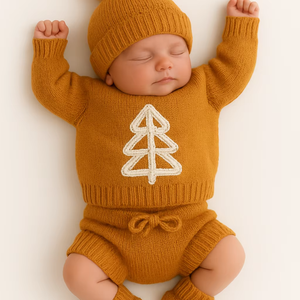 Conjunto de Ropa para Bebé para Clima Frío, Diseño de Punto, Prenda Infantil Suave, Creada para Brindar Calor y Comodidad, Servicio de Producción a Medida - Product Image 1