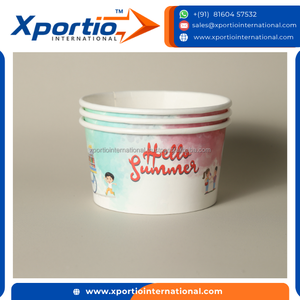 Boîte à dessert écologique biodégradable personnalisée avec couvercle ventilé, jetable, robuste, compatible micro-ondes et congélateur, pour crème glacée - Product Image 2