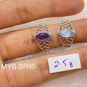 Bague en argent sterling 925, magnifique bague de créateur, élégante et raffinée, bijoux fins. - Product Image 2