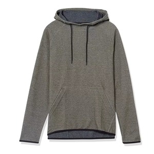 Sweat à capuche pour homme en coton premium, grammage lourd, avec logo personnalisé brodé, couleur unie, prix bas, style automne urbain, vente en gros - Product Image 1