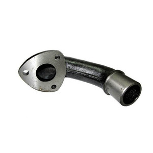 Codo silenciador hidráulico Massey Ferguson 897913M1 180 grados 3 orificios compatible con motor MF 35 135 148 Perkins AD3 152 - Product Image 1