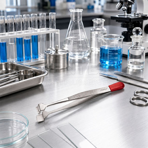 Special Stainless steel tweezers for picking up filter papers, cover slips and other flat objects. - Product Image 4