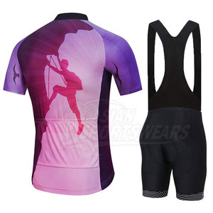Premium Route Clothing Breathable Windproof 100% Polyester <b>Cycling</b> Uniform with Soft Touch Feel for Endurance Practice Sessions - Product Image 2
