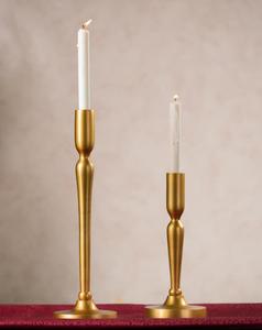 <b>Brass</b> <b>Candlestick</b> Holder Gold Metal Pillar Candle Stand Durable Home Decoration - Product Image 1