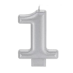 Nouvelles bougies numérotées en métal or et ivoire (0-9) pour gâteaux d'anniversaire et de mariage - Product Image 1