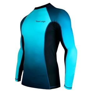 Camiseta Deportiva de Manga Larga de Alta Calidad con Nuevo Diseño, Tejido de Poliéster y Spandex Suave, Elástica, con Logotipo Personalizado para Hombre - Product Image 3
