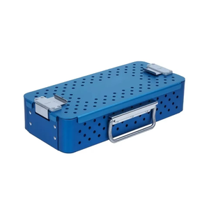 Boîte de désinfection laparoscopique réutilisable de grande taille pour matériel médical, conteneur stérilisé en aluminium, plateaux de stérilisation personnalisables - Product Image 6